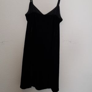 Black velvet dress